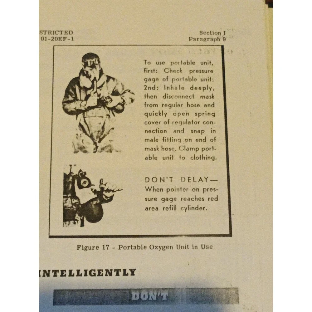 Pilot’s Flight Operating Instructions Manual For B-17 F Airplane 1943 (Reprint)